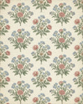 Cream Green Blue Rug - cutout