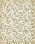 White Gold Green Rug - cutout