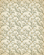 White Gold Green Rug - cutout