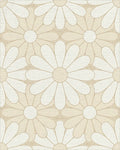 Daisy Petal Arrangement Cream Rug - Cutout View