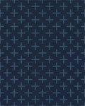 Dark Blue Plus All Over Rug - Cutout View