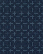 Dark Blue Plus All Over Rug - Cutout View