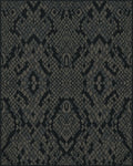 Dark Gray Snakeskin Scales Rug - Cutout View