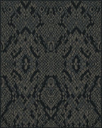 Dark Gray Snakeskin Scales Rug - Cutout View