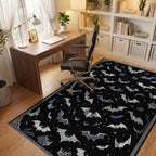 Dark Sky Bat Migration Rug - Office View