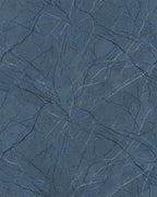 Deep Blue Marble Veined Texture Rug - Cutout View