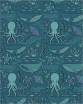 Deep Blue Ocean Marine Life Collection Rug - Cutout View