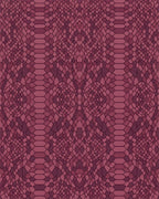 Deep Burgundy Snake Skin Texture Rug - Cutout View