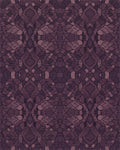Deep Plum Abstract Organic Shapes Rug - Cutout View