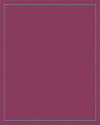 Deep Plum Geometric Border Rug - Cutout View