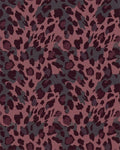 Deep Plum Leopard Spot Rug - Cutout View
