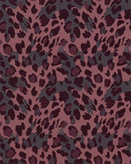 Deep Plum Leopard Spot Rug - Cutout View
