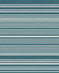 Deep Teal White Subtle Stripe Rug - Cutout View
