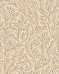 Delicate Feathered Botanical Motif Design Rug - Cutout View