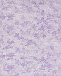 Delicate Lavender Branch Floral Rug - Cutout View