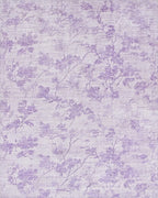 Delicate Lavender Branch Floral Rug - Cutout View