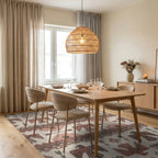 Desert Eagle Sun Arrow Rug Dining Room View