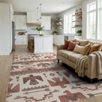 Desert Eagle Sun Arrow Rug Living Room View