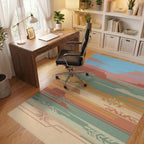 Desert Layers Geometric Southwest Rug Office View