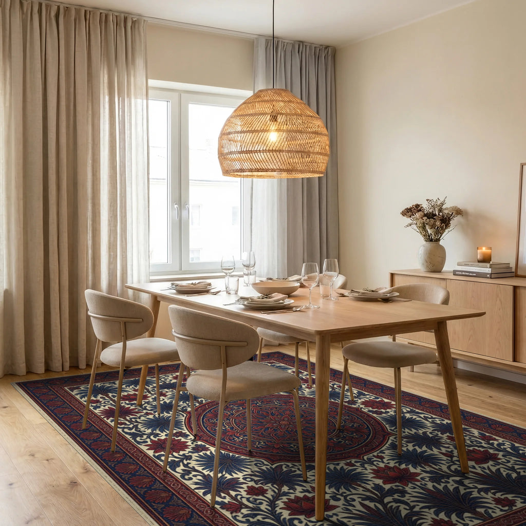 Red Indigo Crimson Rug - dining_room
