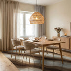 White Brown Cream Rug - dining_room