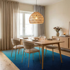 Farmhouse Navy Indigo Rug - dining_room
