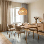 White Cream Gray Rug - dining_room