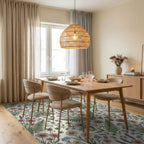 Lavender Forest Pink Rug - dining_room