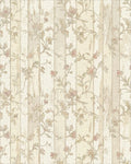 Distressed Wood Floral Scroll Rug - Cutout View