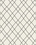 Drawn Gray Diamond Quilted Rug - Cutout View