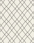 Drawn Gray Diamond Quilted Rug - Cutout View