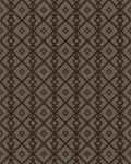 Earth Toned Geometric Diamond Rug - Cutout View
