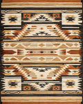 Earth Tones Geometric Southwestern Rug - Cutout View