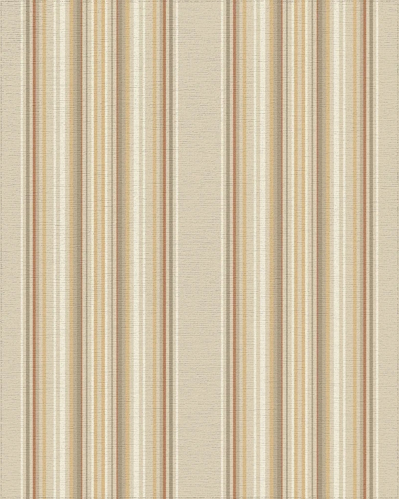 Earth Tones Striped Stripe Rug - Cutout View