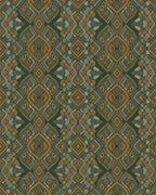 Earthy Abstract Tribal Diamond Rug - Cutout View