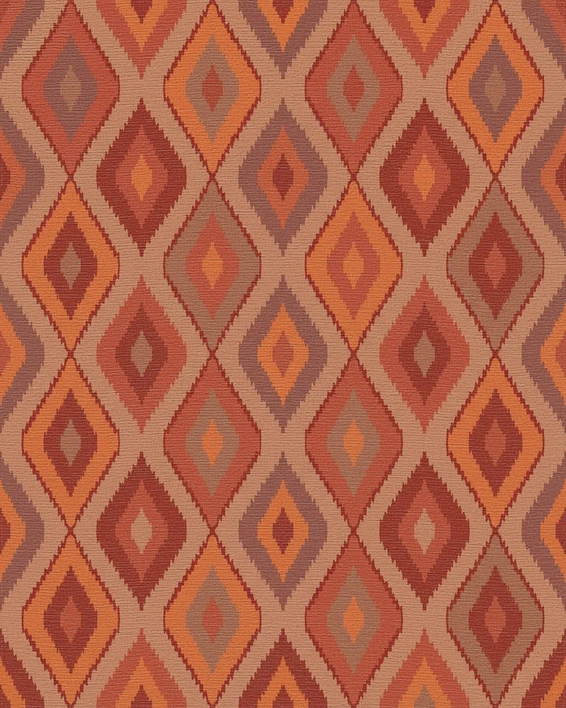 Earthy Diamond Gradient Rug - Cutout View