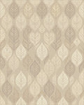 Earthy Leafy Tones Textured Rug - Cutout View