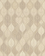 Earthy Leafy Tones Textured Rug - Cutout View