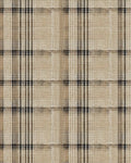Earthy Neutral Plaid Weaver Rug - Cutout View