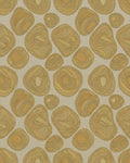 Earthy Ochre Organic Pebble Cluster Rug - Cutout View