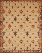 Earthy Star Cluster Field Rug - Cutout View
