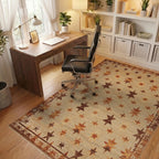 Earthy Star Cluster Field Rug - Office View