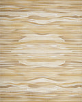 Earthy Tawny Textured Wave Rug - Cutout View