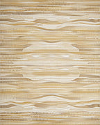 Earthy Tawny Textured Wave Rug - Cutout View