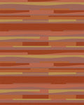 Earthy Terracotta Stripe Abstract Rug - Cutout View