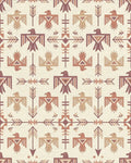 Earthy Thunderbirds Arrow Geometric Rug - Cutout View