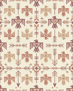 Earthy Thunderbirds Arrow Geometric Rug - Cutout View