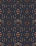 Earthy Tone Thunderbird Geometric Rug - Cutout View