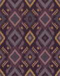 Earthy Tones Jagged Diamond Rug - Cutout View