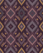 Earthy Tones Jagged Diamond Rug - Cutout View